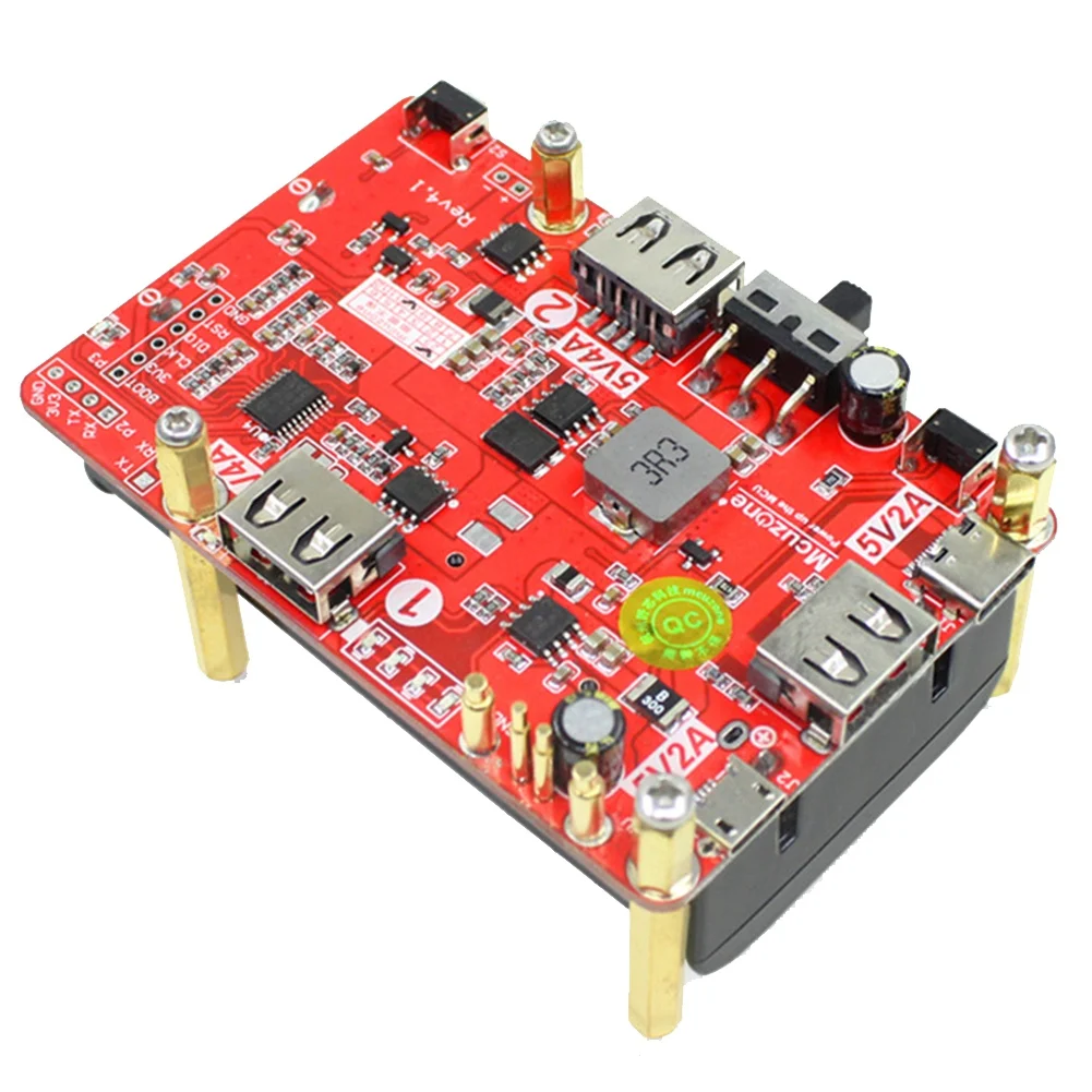 

Для Raspberry Pi 4B/3B + UPS модуль бесперебойного питания 5V3A 10000MAH литиевая батарея