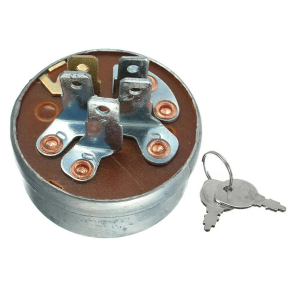 

5 Terminal Ignition Starter Switch Key Ignition Starter Switch And Keys Fits MTD 725-0267A Ride On Tractor Mower 0945-4