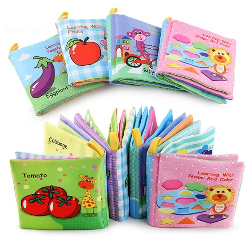 

Baby Rattles Mobiles Toy Soft Animal Cloth Book Newborn Stroller Hanging Toy Bebe Early Learning Educate Baby Toys