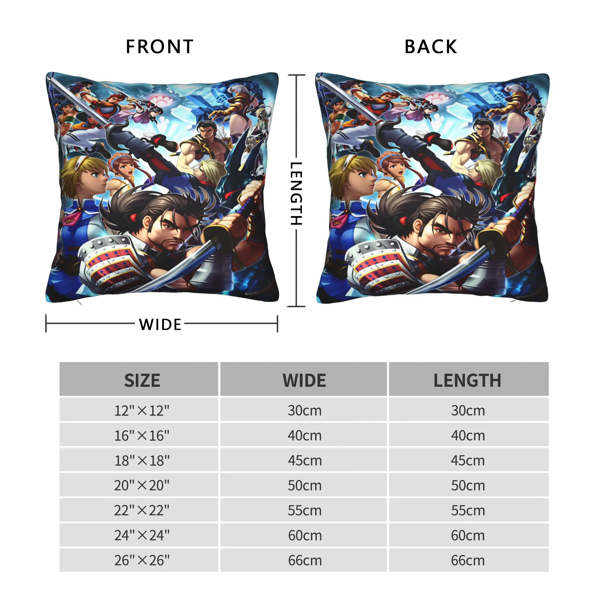 Фото Наволочка Soulcalibur, индивидуальный дизайн, ретро-стиль, модный чехол для подушки для гостиной, кровати, стула №3