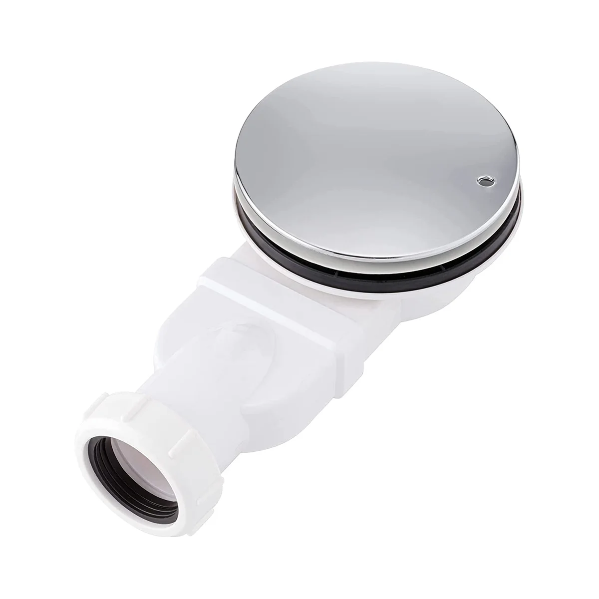 

Low Shower Drain Chrome Plated ABS Shower Tray Siphon Slim Drain 90mm 36 L/Min Water Flow, Trap Side Drain