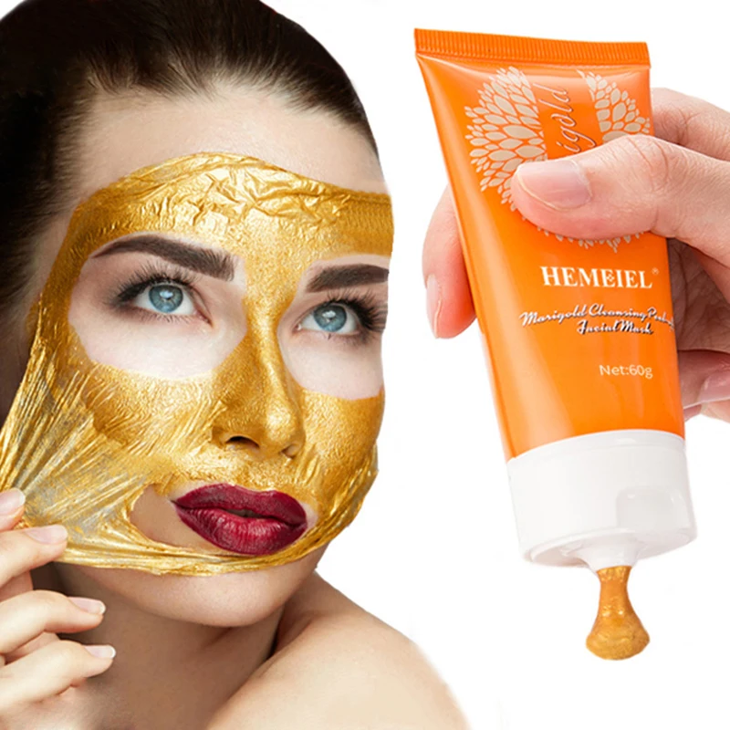 24K Gold Peeling Mask Face Blackhead Removal Tear Off Mud Calendula Facial Deep Cleaning Shrink Pore Anti-Acne Korea Skin Care