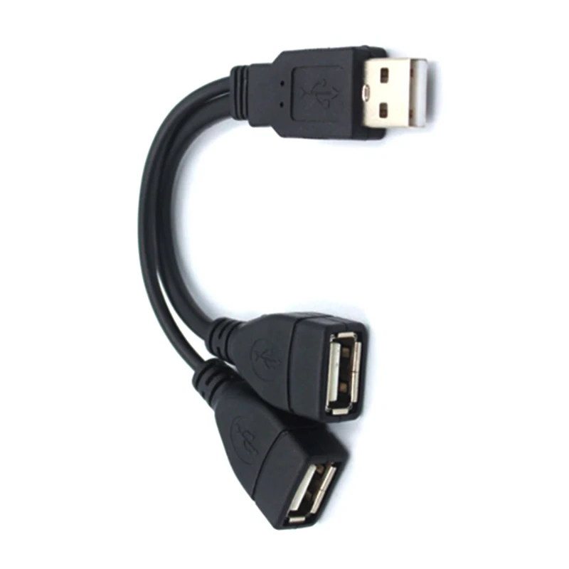 Разветвитель Y-образного кабеля USB 2 0 1 штекер на гнезда удлинитель адаптер