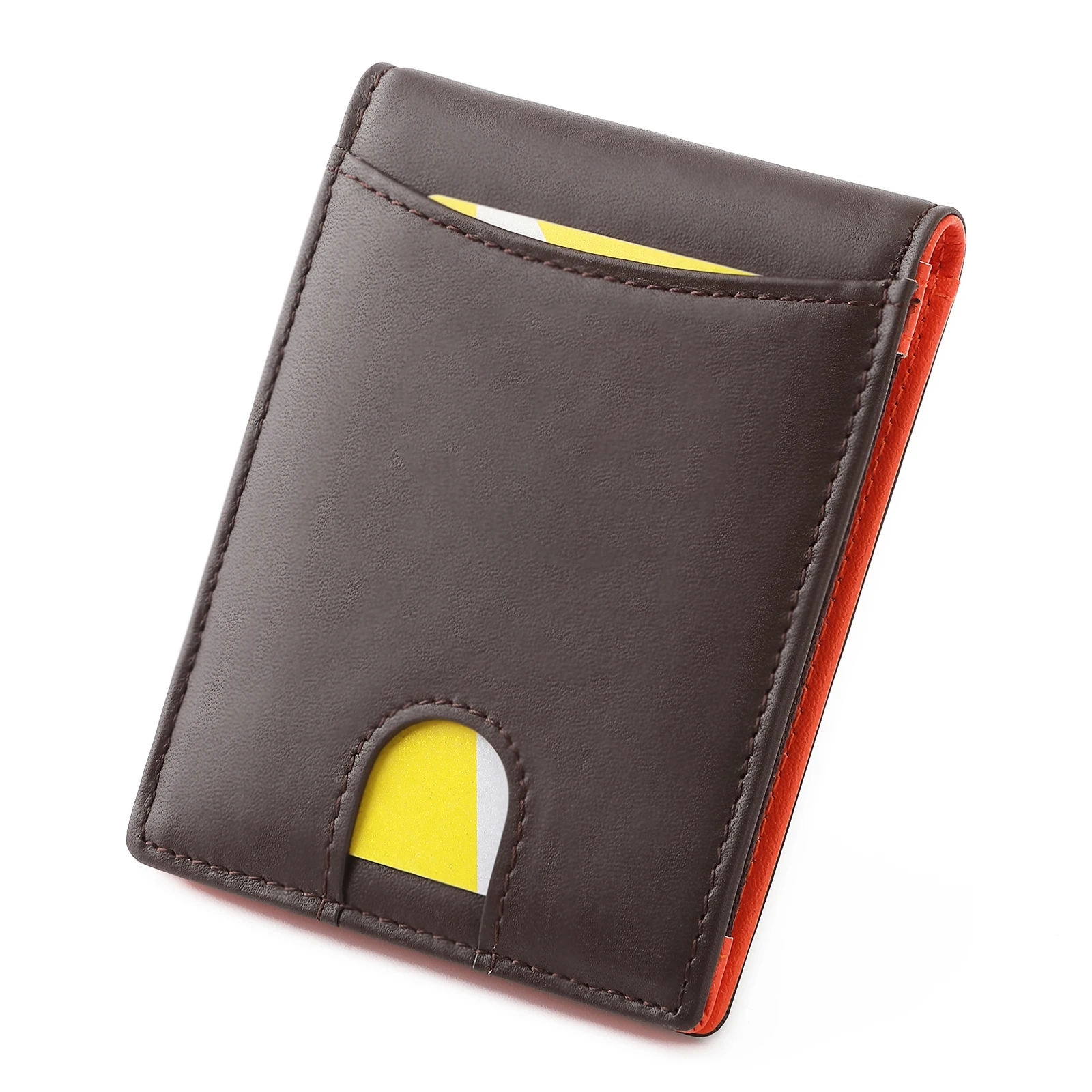 

Короткий кошелек Royal Bagger для мужчин, винтажный бумажник из натуральной воловьей кожи с кармашком для мелочи и защитой от кражи, маленький мужской держатель, 1290