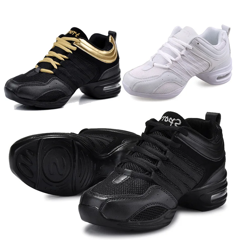 

Women's Dance Shoes Soft Outsole Woman Breath Jazz Hip Hop Shoes Sports Sneakers Ladies Girl's Modern Jazz Dancing 2023 Summer