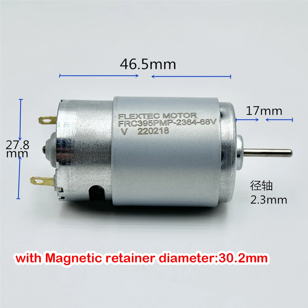 Высокоскоростная Угольная щетка Mini RC-395-2364 Motor DC 6V-24V 12200RPM с большим крутящим моментом, электрический мотор, модель фена для волос
