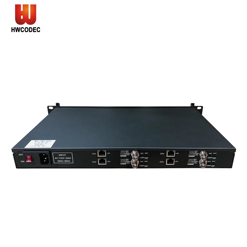 

HWCODEC DR104S 1080P H.264 H.265 Video Decoder 4 Channels SDI RS485 Audio And Video Decoder Support SRT RTSP RTMP HTTP RTMPS