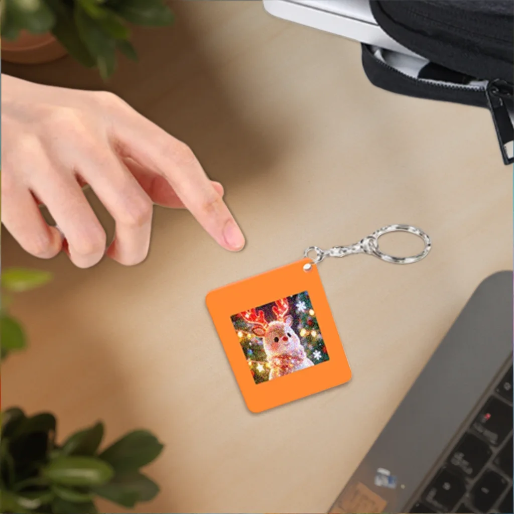 Фото 4-цветный NFC E-Ink дисплей 1.54 дюйма для iPhone/iOS, HD E-Paper экран 200x200 с угловыми отверстиями для брелоков/сумок/багажа №5