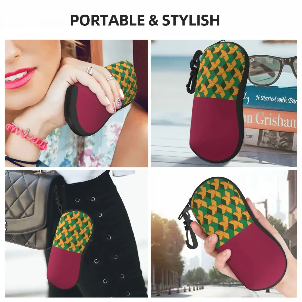 Изготовленные на заказ Giyuu Tomioka очки для убийц демонов модные женские футляр