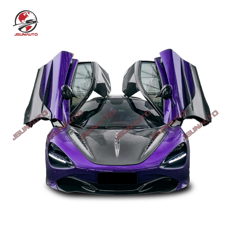 

Real Carbon Fiber Accessorie For 720s Top Style Carbon Front Bumper Diffuser Engine Hood Cover Rear Wing Spoiler For 720s