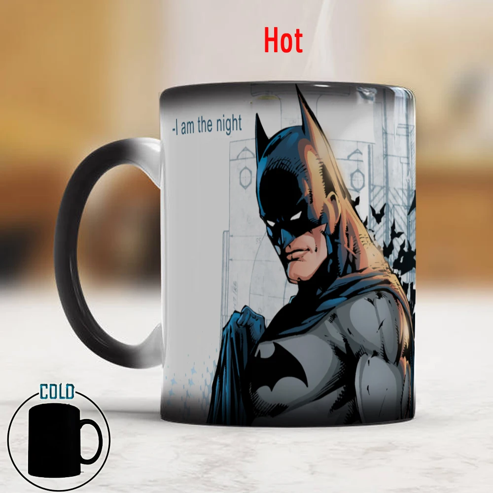

The Night Hero Mug 11oz Creative Ceramic Color Changing Coffee Cup Mug Friends Birthday New Year Gift