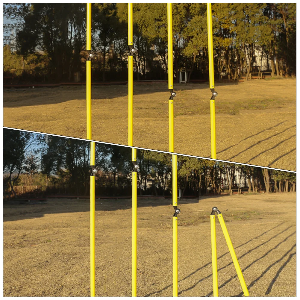 2 Pcs Football Training Rod Equipment Soccer Poles Agility Supplies Hurdling Obstacle