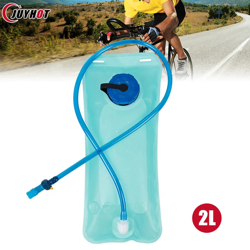 

2L Folding Water Bag With Drinking Tube Hydration Bladder Leak Proof Outdoor Accessory Bicycle Hydration Pack Hiking Water Bags