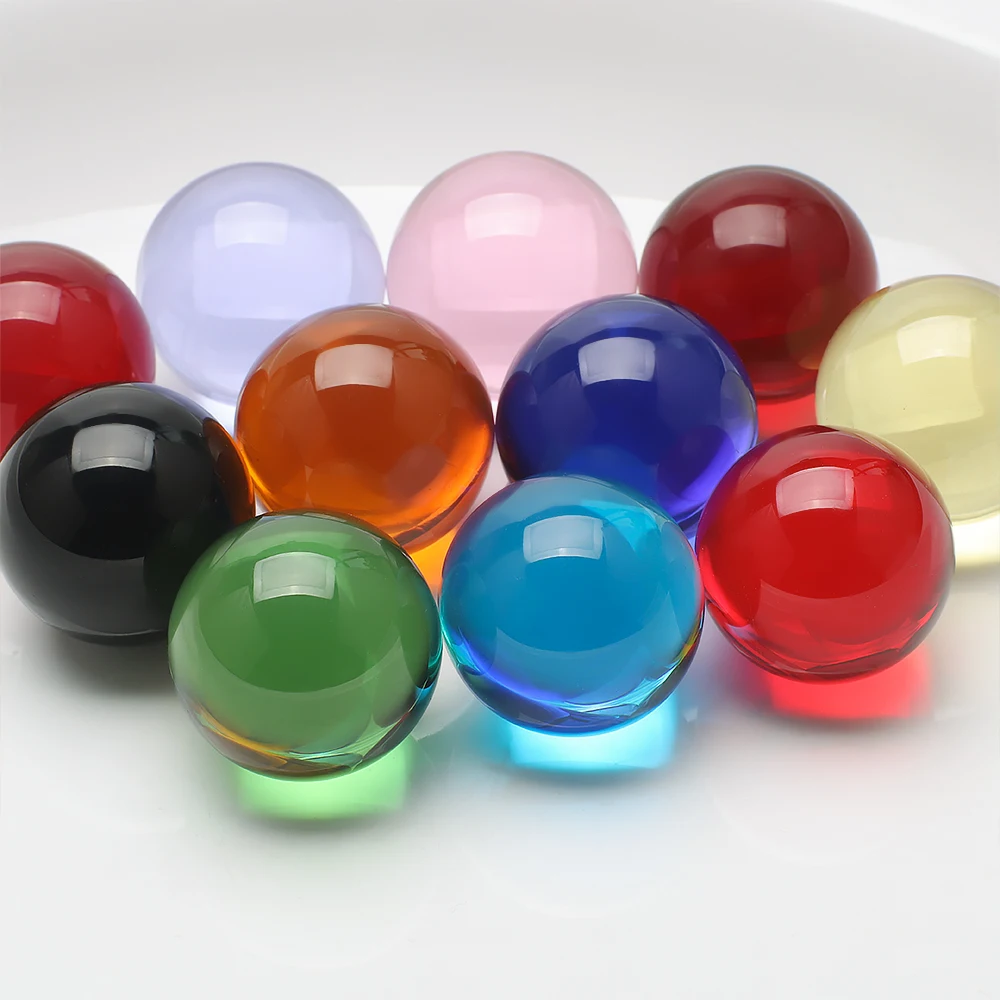 

Glass Smooth Transparent Sphere Beads 30mm With No Hole Crystal Round Light Ball Beads For DIY Making Lampwork Wholesale