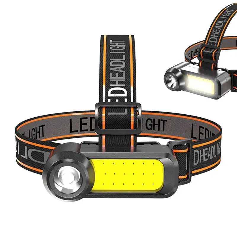 

Налобный фонарь, перезаряжаемый, водостойкий IPX6, светодиодный налобный фонарь, налобный фонарь, регулируемый для кемпинга, езды на велосипе...