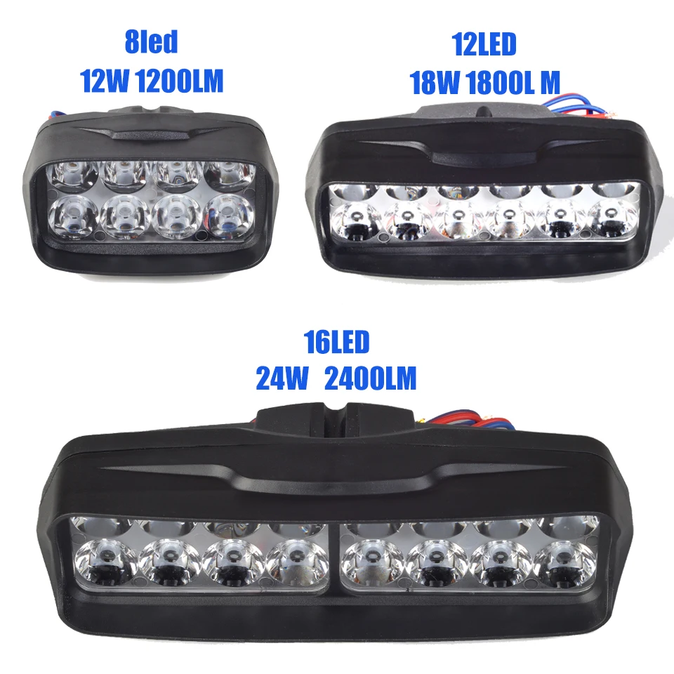 

Super Bright High Power Rectangle Motorcycle Led Light Fog Spot Headlight Car Scooter Motorbike Working Light Motor Accessory