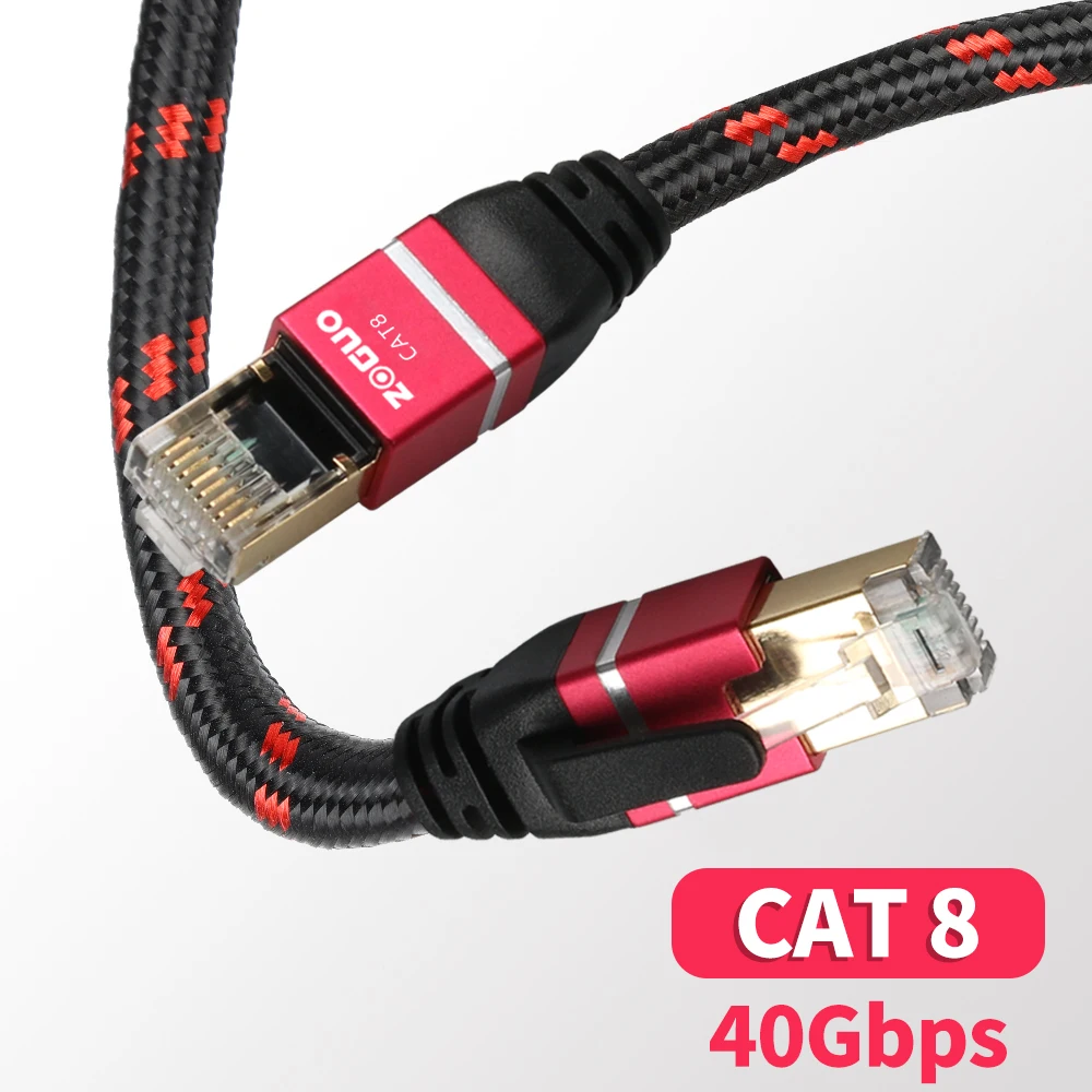 

3155 Ethernet кабель Kat 8 маршрутизатор RJ45 Интернет Lan кабель 40 Гбит/с 2000 МГц сетевой адаптер