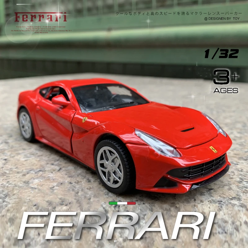 Модель спортивного автомобиля 1:32 F12 Berlinetta из сплава Литые металлические