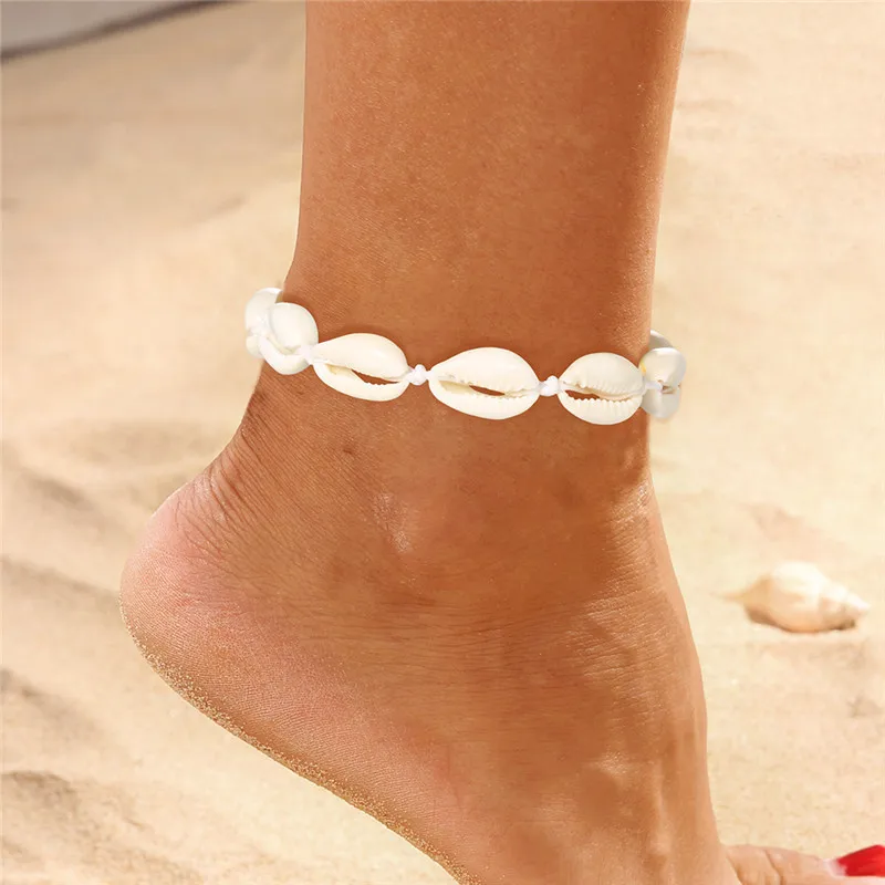 

KOTiK Boho Rope Anklets For Women Delicate Charm Anklet Beach Barefoot Bracelet ankle Leg Chain Foot Anklets Jewelry