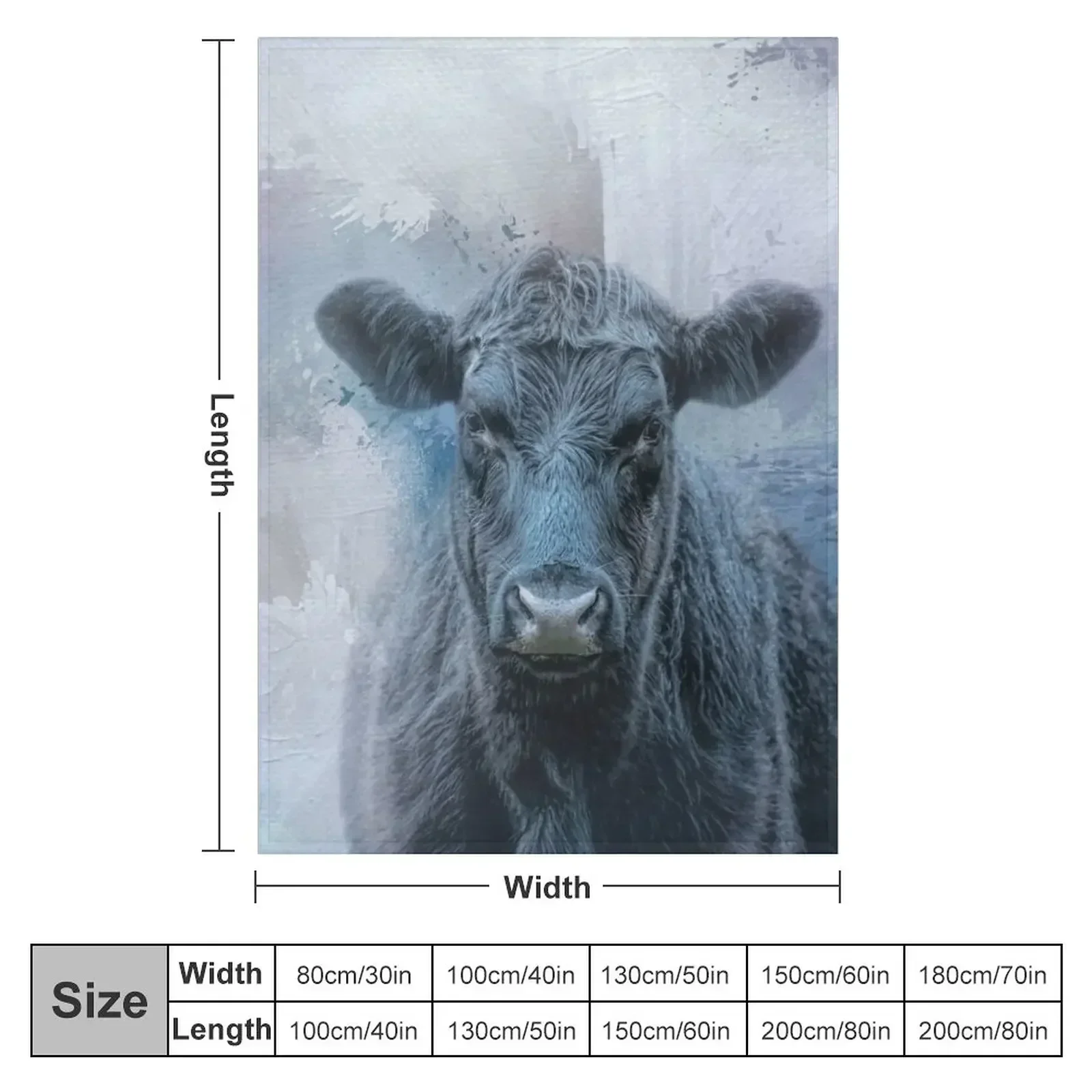 Черное одеяло Aberdeen Angus One движущиеся утяжеленные туристические пушистые одеяла