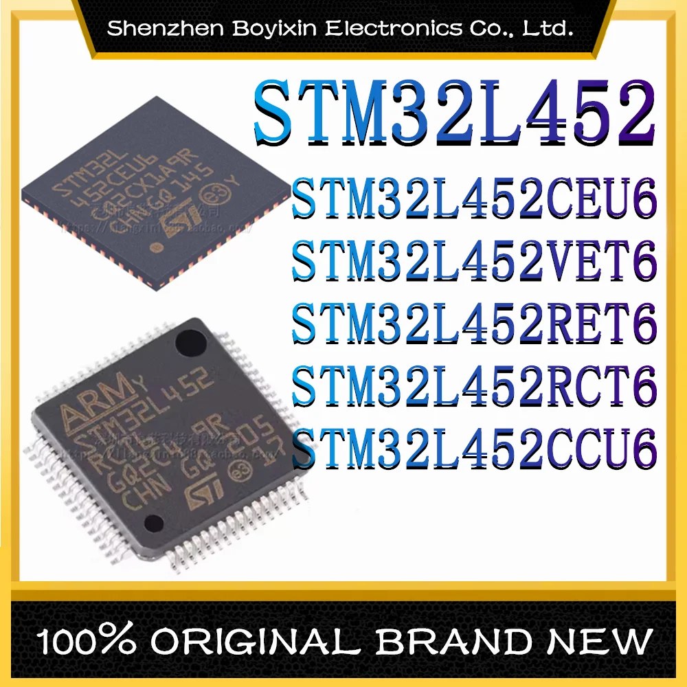 

Микроконтроллер STM32L452CEU6 STM32L452VET6 STM32L452RET6 STM32L452RCT6 STM32L452CCU6 ARM Cortex-M4 80MHz микроконтроллер (MCU/MPU/SOC) IC chip