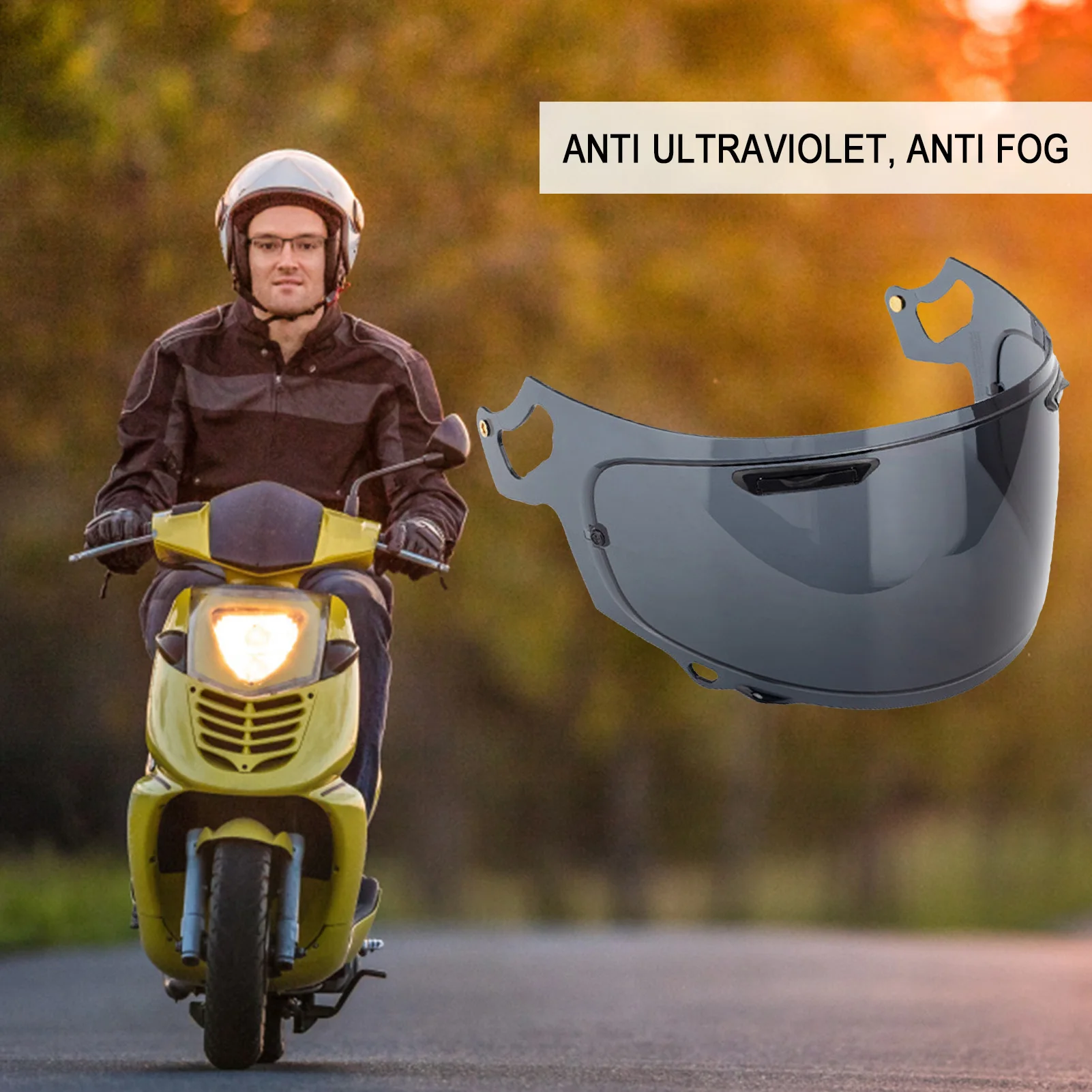 

Motorcycle Armet Vizor Lens Full Face Flexibility 2 Snaps Vizor Lens Windshield Protective Cover for RX-7X REO XD RX-7V