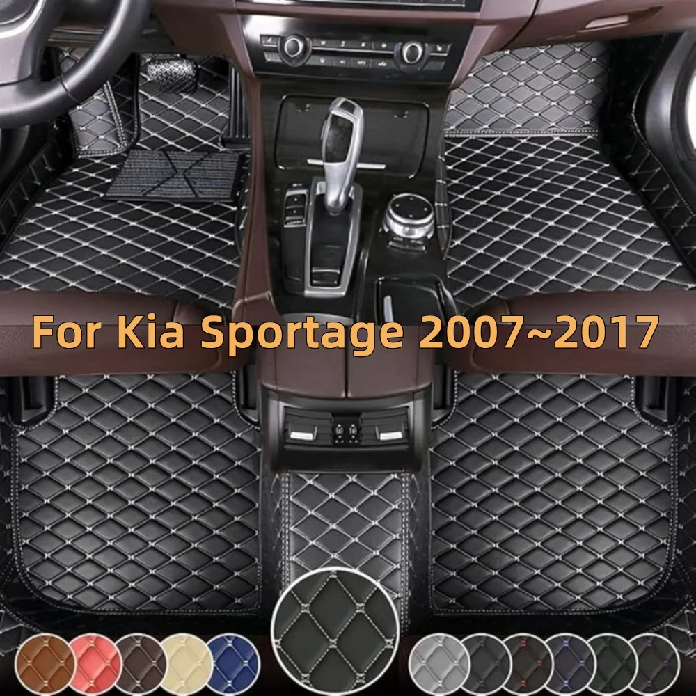 Автомобильные коврики на заказ для Kia Sportage 2007 ~ 2017 кожаные автомобильные с полным