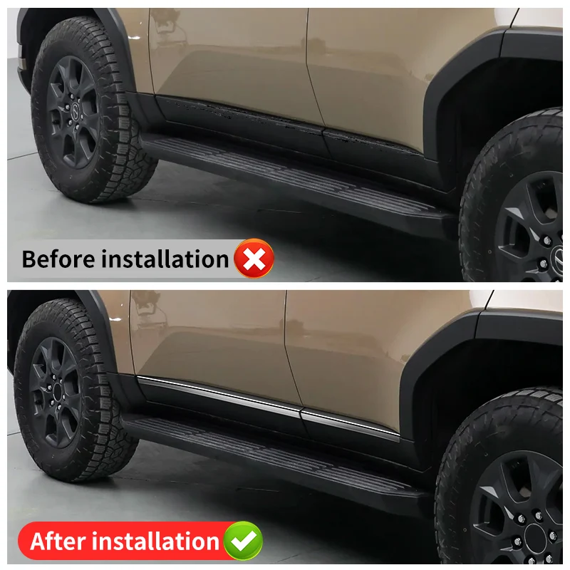 Для Тойота Ленд Крузер 250 2024 1958 Прадо LC250 1-е издание Двери автомобиля Линия талии