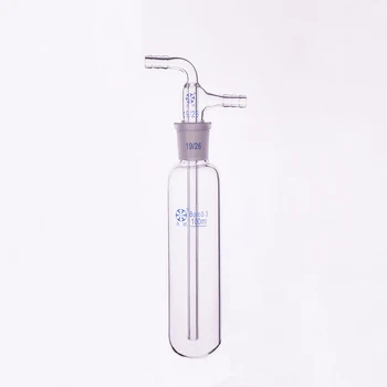 Hydrazine with ground mouth 19/26,Capacity 100ml,Detachable straight cold hydrazine,Split straight cold trap