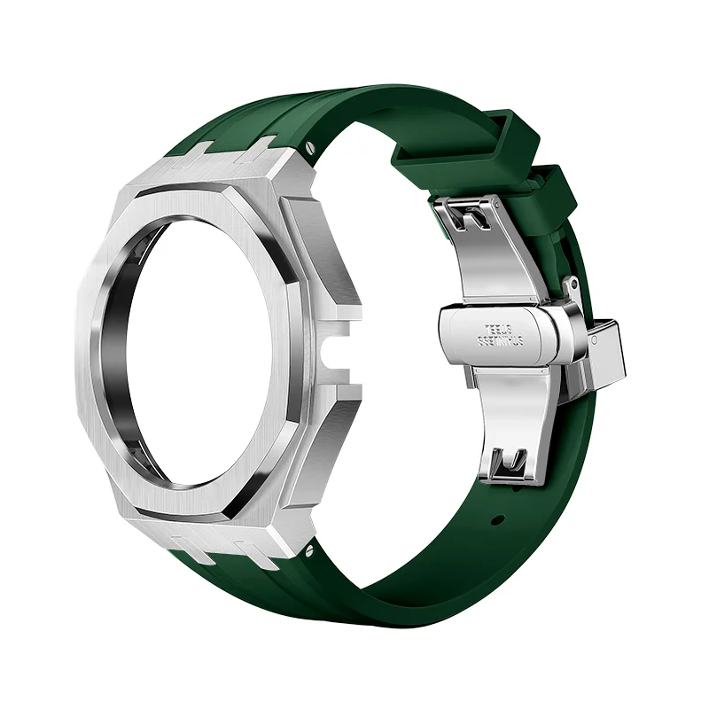 Luxury Starp Modification Kit for HUAWEI GT Cyber Series Stainless Steel Case Metal Bracelet for Huawei GT Cyber Rubber Band