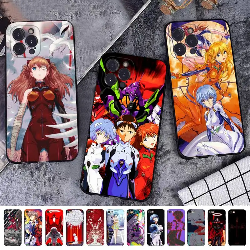 

BANDAI Neon Genesis Evangelion EVA Phone Case for iPhone 11 12 13 mini pro XS MAX 8 7 6 6S Plus X 5S SE 2020 XR case