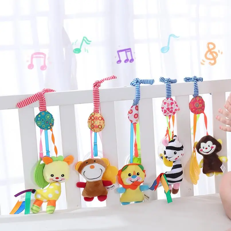 

New Hot Infant Toys Mobile Baby Plush Toy Bed Wind Chimes Rattles Bell Toy Baby Crib Bed Hanging Bells Toys