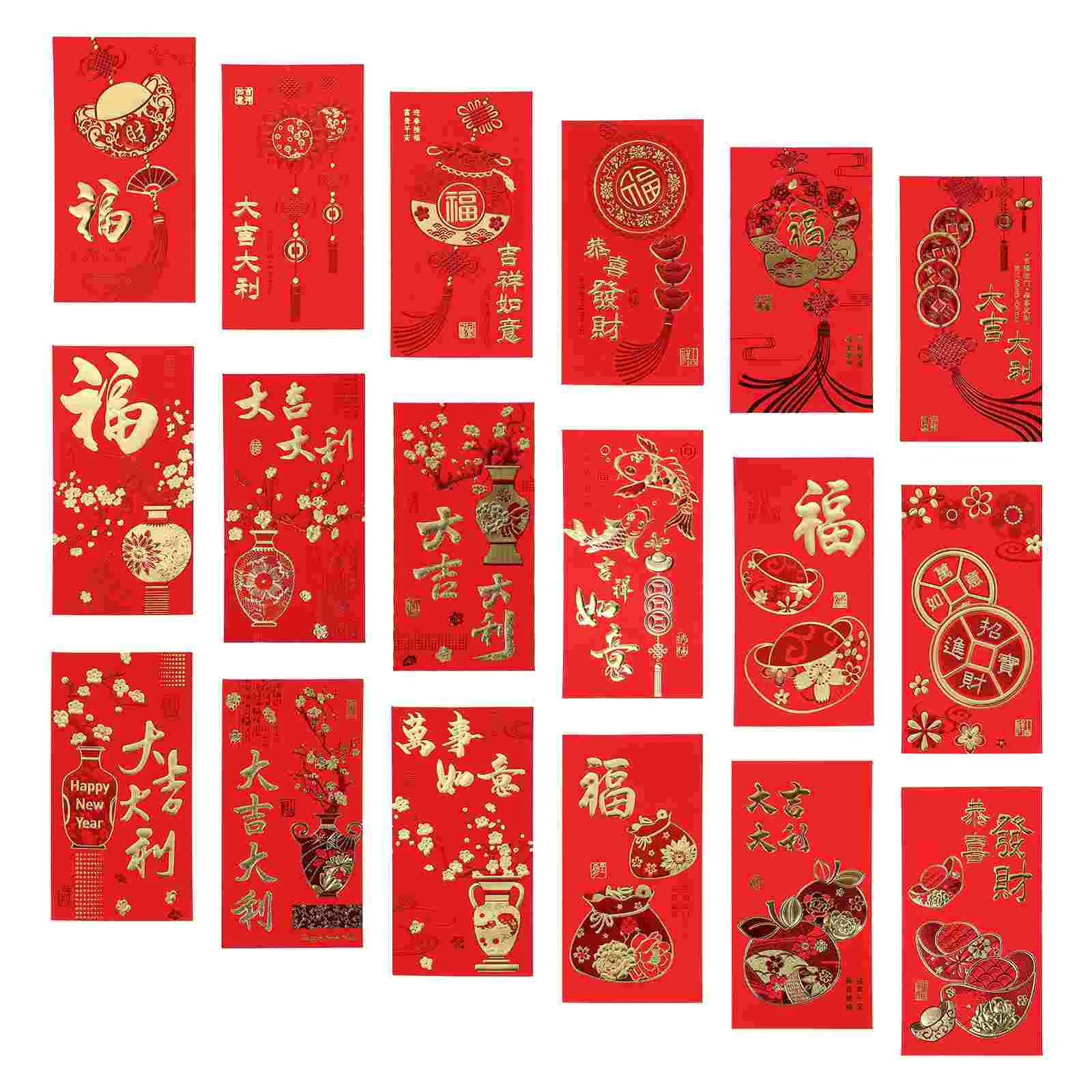 

36 Red Envelopes Large New Year Red Envelopes Red Envelopes for Cash Hongbao Envelopes Gift Red Envelopes