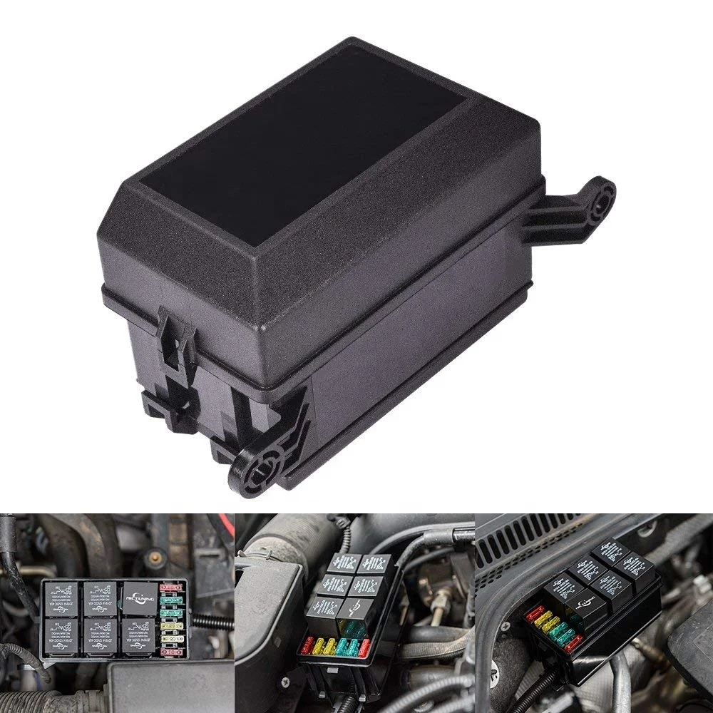 

Fuse Relay Box for Automotive and Marine Use & 12-Slot Relay Box [6 Relays] [6 Blade Fuses]