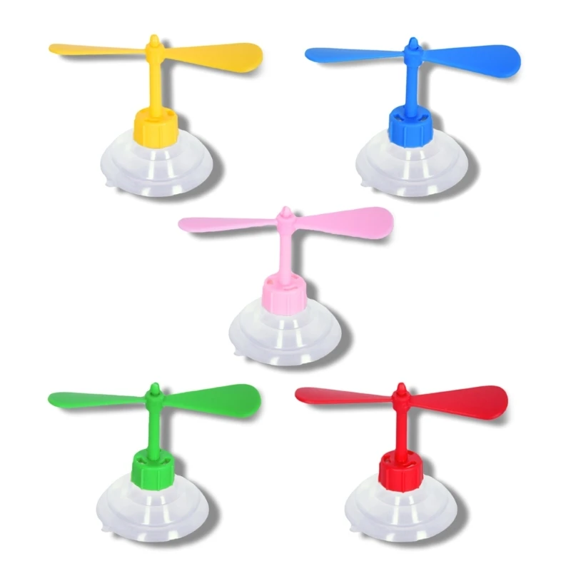 

Portable Helmet Decoration Rotating Bamboo Luminous Wind-power Light for E-bike Motorbikes