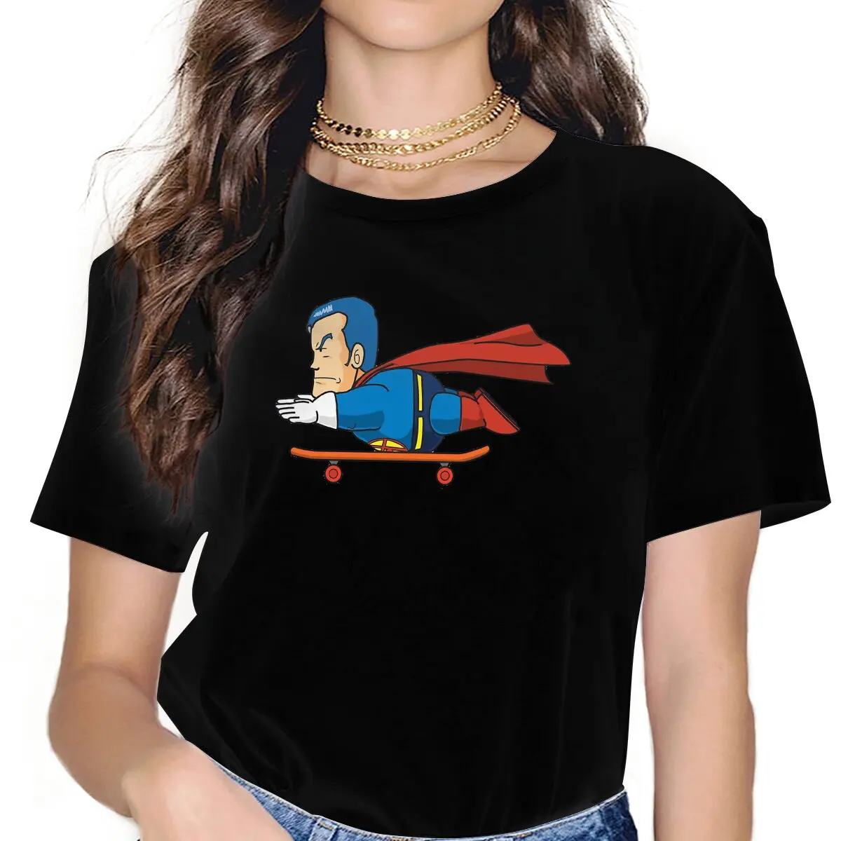 

Женская футболка с круглым вырезом Dr Slump Robot Girl Anime Suppaman1