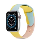 Силиконовый ремешок для Apple Watch band 40 мм 44 мм 38 мм 42 мм 41 мм 45 мм, браслет для смарт-часов iWatch Series 7 6 3 4 5 se band