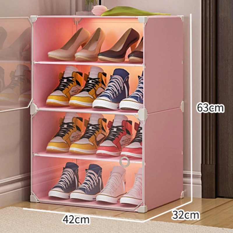 Modern White Shoe Cabinets Plastic With Door Dust Proof Entrance Ritating Shoe Cabinets Modern Library Door Shoe Home Bedroom r