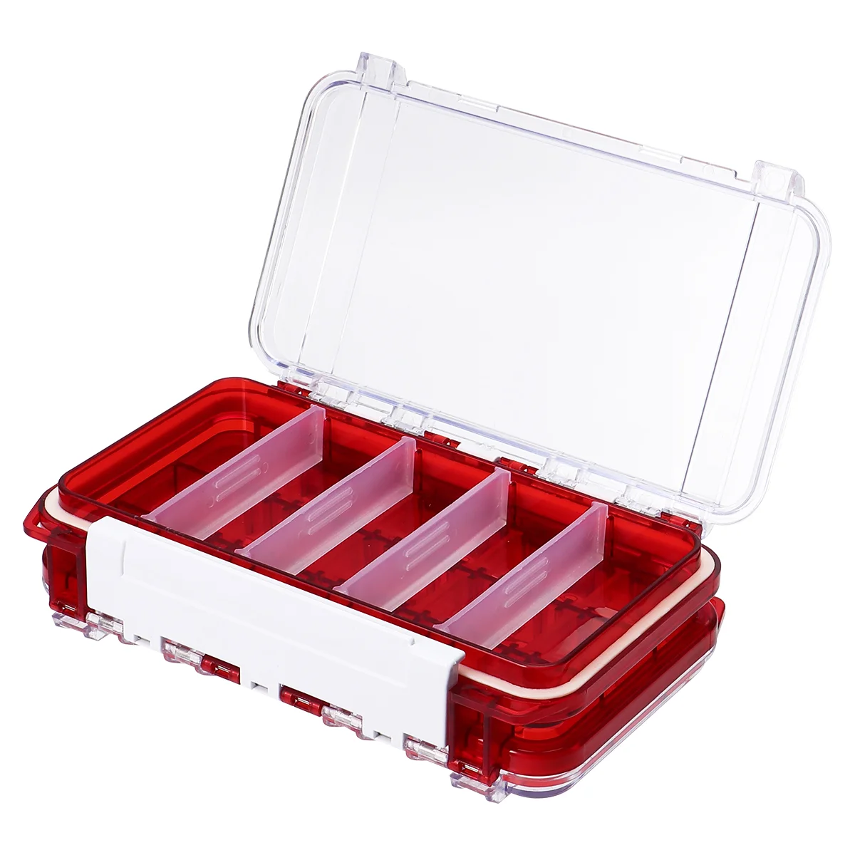 

Fishing Accessories Box Saltwater Fishing Tackle Fly Fishing Box Clear Container Positive Negative Fishing Bait Container