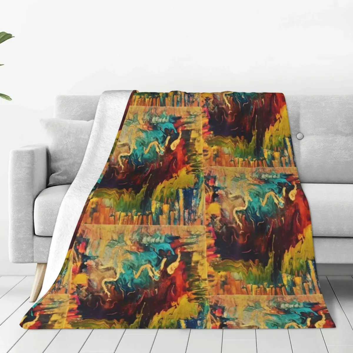 Плюшевое фланелевое одеяло Железный человек — теплый и облегающий флисовый плед