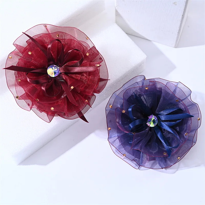 French style restoring ancient ways of bud silk yarn silk flowers ms grace go chiffon catch larger flowers hairpin headdress