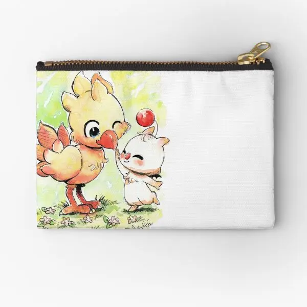 

Chocobo Mog, финальная фантазия, кавайные чехлы на молнии, карманы для ключей, монет, носки, Чистая сумка, трусики для мужчин и женщин, маленькая карманная упаковка для хранения