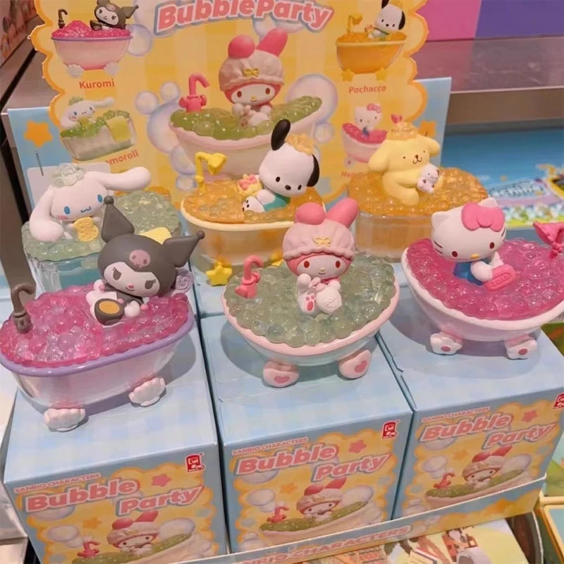 Miniso Pochacco Bath Series слепая коробка мультфильм аниме ручной работы настольный