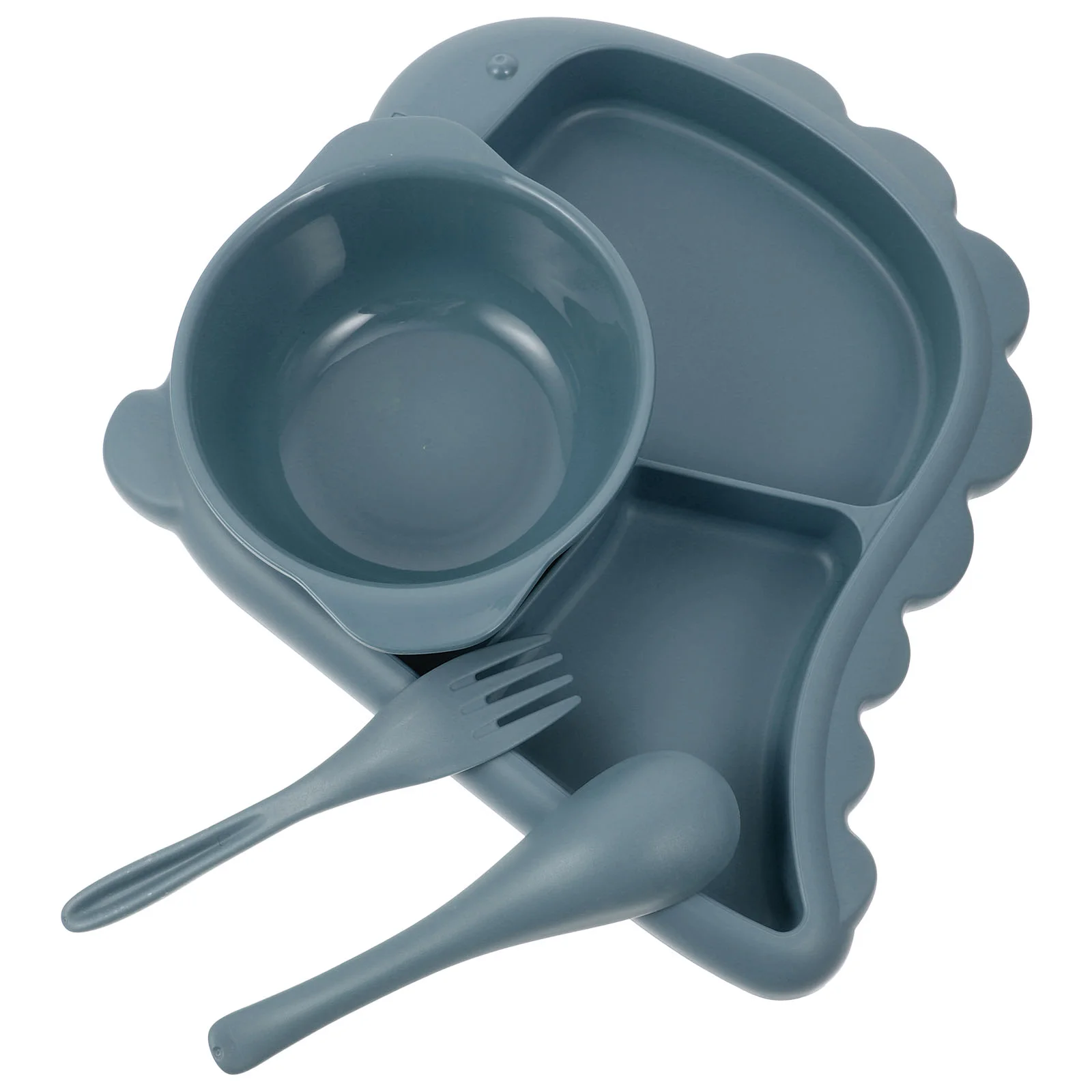 Миска для детского сада набор посуды детская тарелка с динозавром разделенная