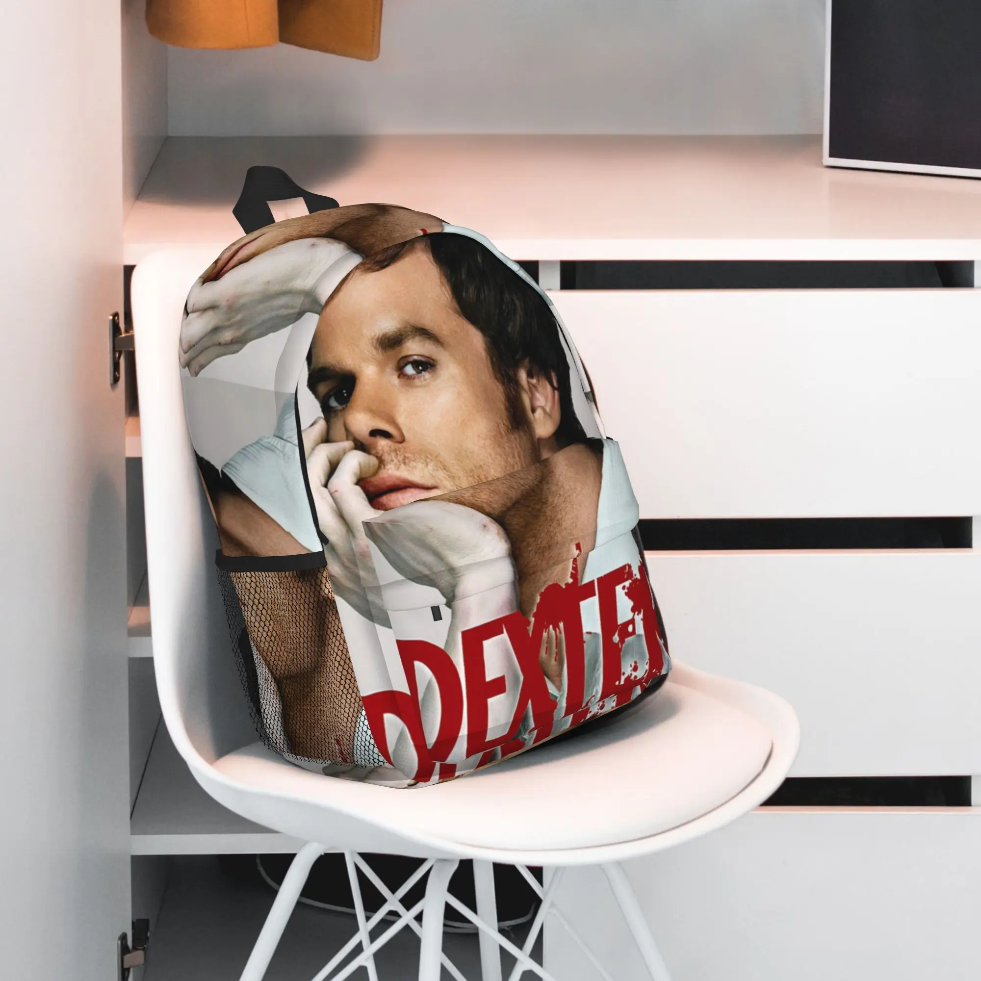 Фото Рюкзак Dexter Morgan Movies, горячая распродажа, вместительный рюкзак для мальчиков и девочек, сумка через плечо для мужчин и женщин, школьная сумка №4