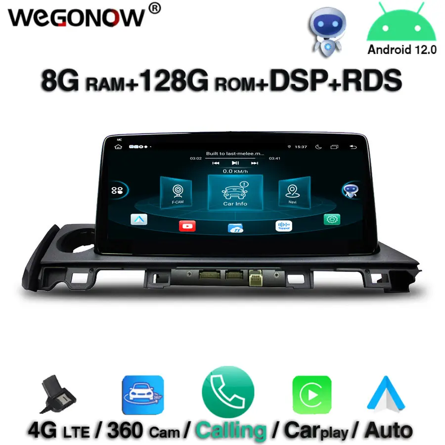 

360 camera10.25'' Android 12.0 8GB +128GB 8 Core Car DVD Player Stereo GPS Map RDS Radio WIFI Bluetooth5.0 For Mazda 6 2017 2018