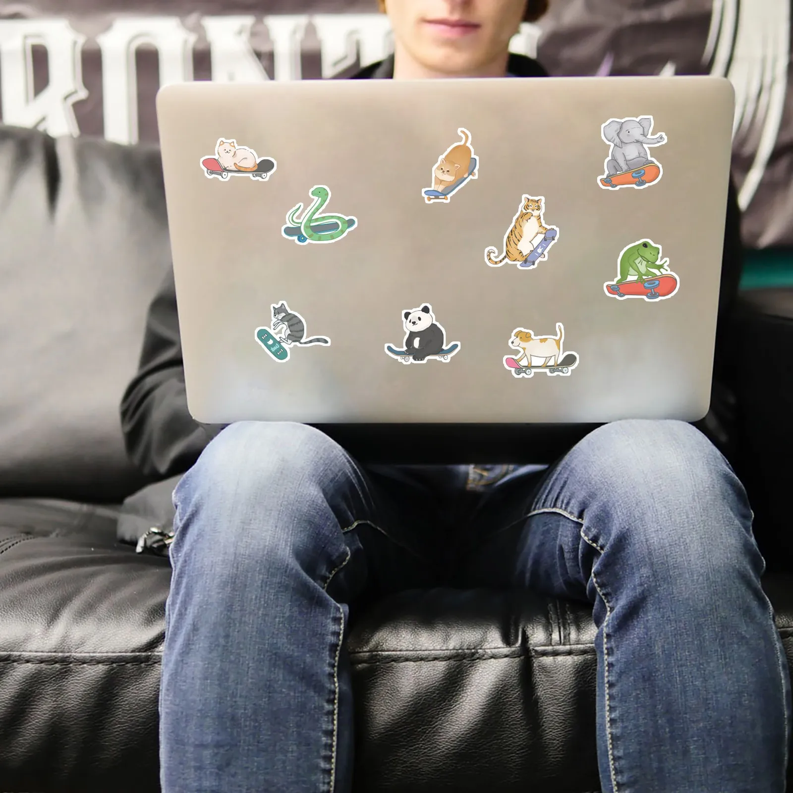 

Baby Briefcase Prop Ink Skateboard Animal Graffitis Stickers Decorate Luggage Notebook DIY Waterproof Stickers