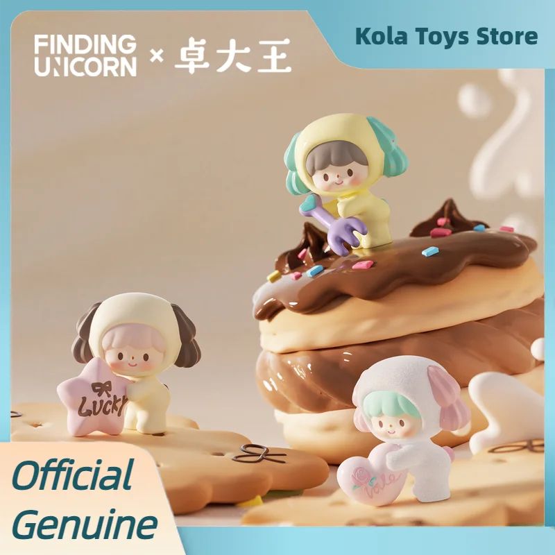 Фото Коллекционная фигурка-сюрприз Finding Unicorn Zhuo Dawang Blind Box Sweet Cream Series Uli, настольное украшение, подарок для коллекционеров №2
