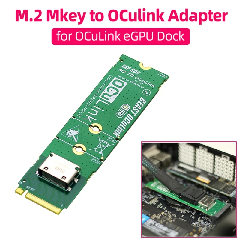NVME M.2 M Key To Oculink Adapter For OCULINK GPU Dock Mini PC Laptop External Graphic Card High Speed Conveter