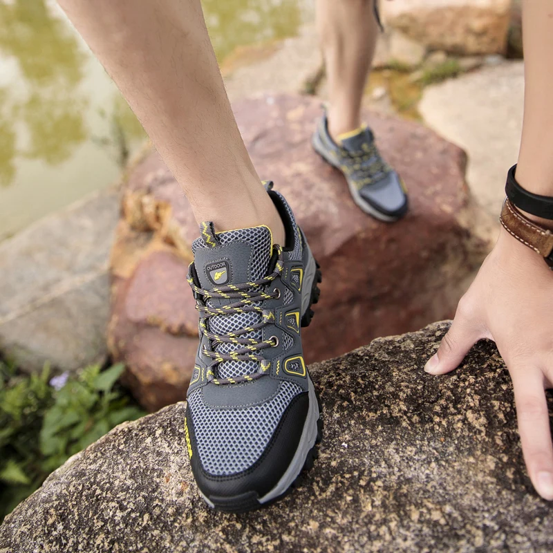 Outdoor hiking shoes mesh cloth shoes for spring and summer refreshing and breathable